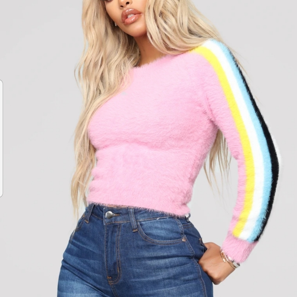 TICKEL ME PINK SWEATER